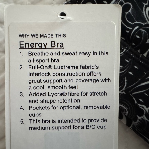 Lululemon Sports Bra NEW!! - Picture 3 of 3